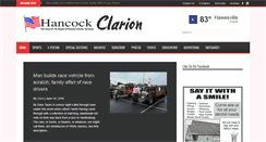 Desktop Screenshot of hancockclarion.com