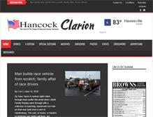 Tablet Screenshot of hancockclarion.com